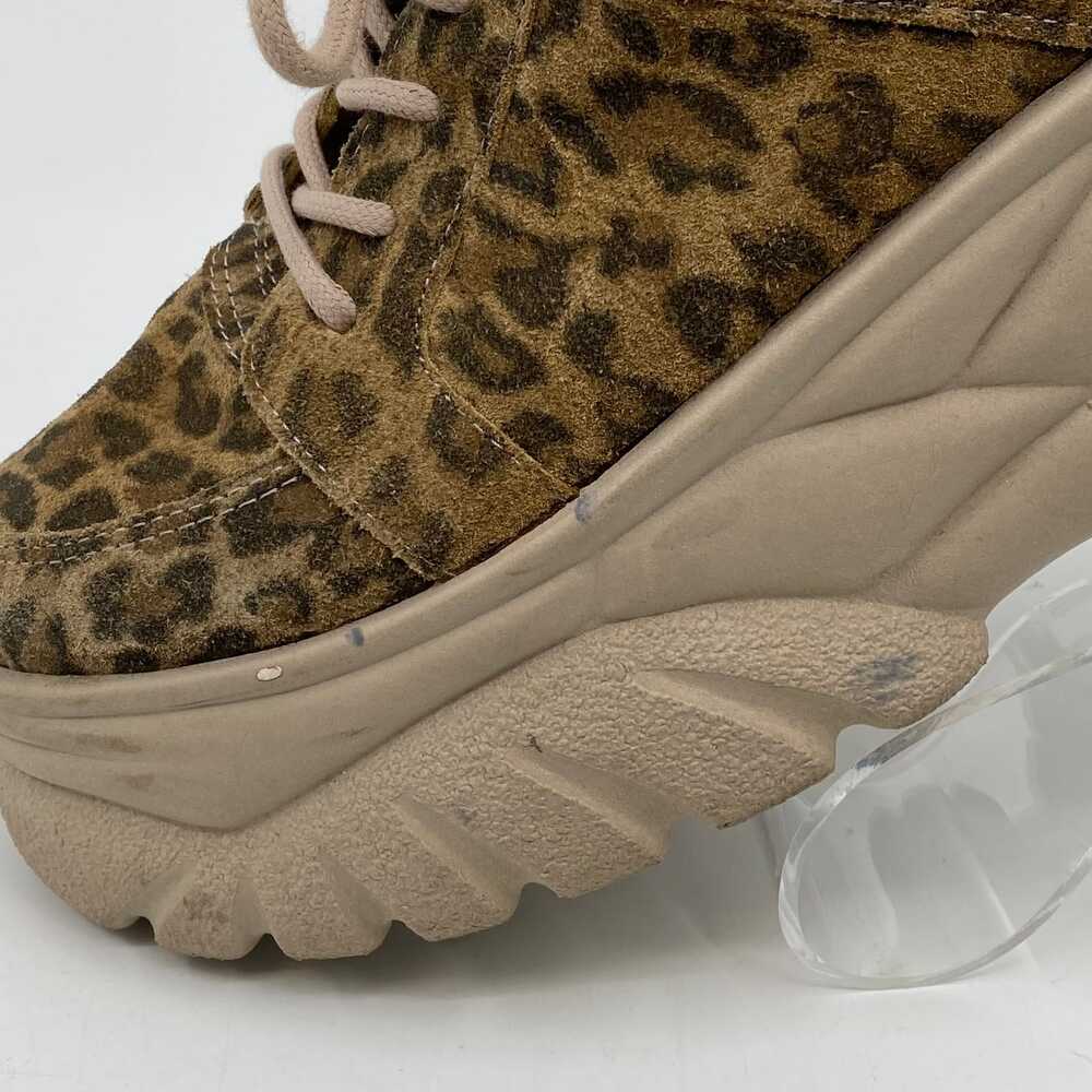 Urban Outfitters Brown Suede Animal-Print Platform Sneakers | Women’s 39EU - Picture 7 of 9